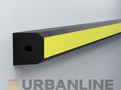 Защитный резиновый отбойник Urbanline RPK-114-89 прямоугольной формы