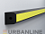 Защитный резиновый отбойник Urbanline RPK-114-89 прямоугольной формы