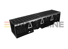 Лоток водоотводный URBANLINE пластиковый DN200 h234 с решеткой ВЧ50 кл.н. E600 (к-т)