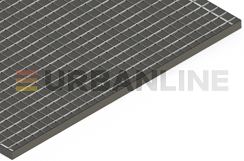 Сварной настил SР 34х38/30х3 Zn Тип А (обрамление полосой) 1000х1000мм - Urbanline