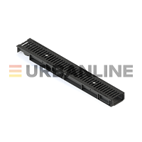 Лоток водоотводный URBANLINE DN100 h100 пластиковый в комплекте с реш. ВЧ50 кл. С250 (к-т)