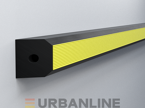 Защитный резиновый отбойник Urbanline RPK-114-89 прямоугольной формы