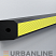 Защитный резиновый отбойник Urbanline RPK-114-89 прямоугольной формы