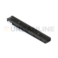 Лоток водоотводный URBANLINE DN100 h60 пластиковый в комплекте с реш. ВЧ50 кл. С250 (к-т)
