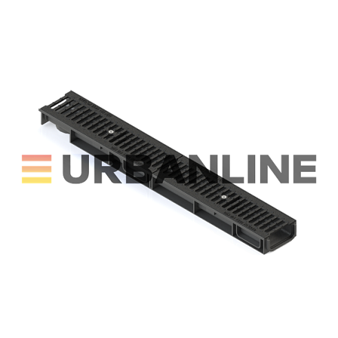 Лоток водоотводный URBANLINE DN100 h100 пластиковый в комплекте с реш. ВЧ50 кл. С250 (к-т)